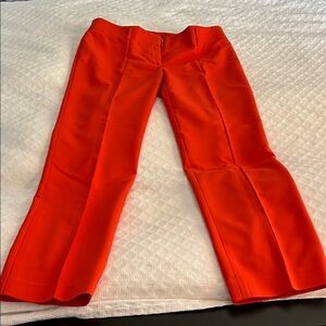 Vibrant Orange Tapered Pants